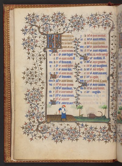 Timebog, Tilføj MS 32454 f.6v, Frankrig af French School