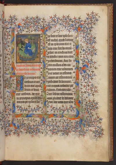 Timebog, Tilføj MS 32454 f.9r, Frankrig af French School