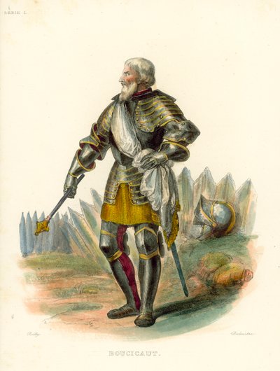 Boucicaut (farvet gravering) af French School