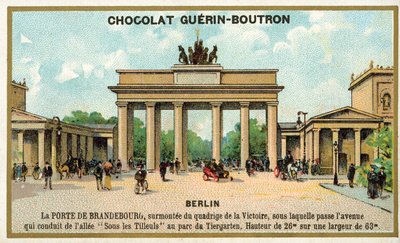 Brandenburger Tor, Berlin (chromolitho) af French School