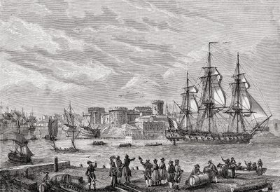 Brest i 1791, graveret af Le Breton, fra 