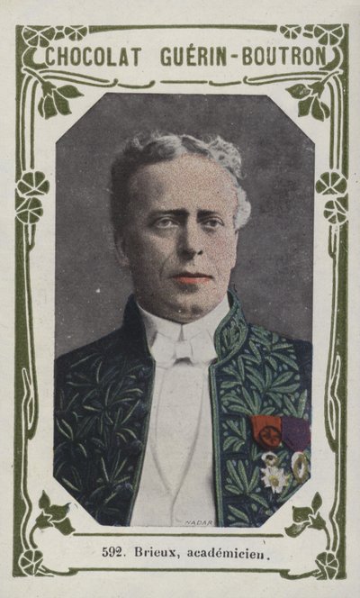 Brieux, academicien (farvet foto) af French School