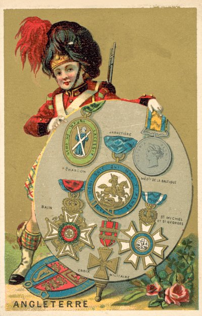 Britiske medaljer (chromolitho) af French School