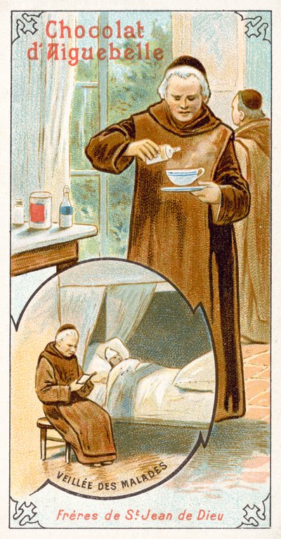 Brothers Hospitallers of St John of God (chromolitho) af French School