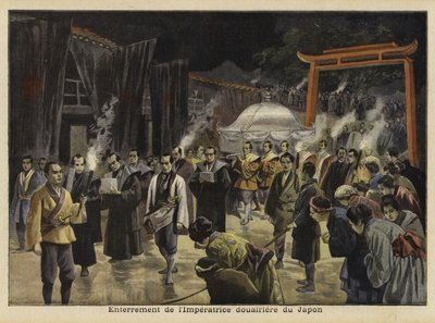 Begravelse af enkekejserinde af Japan, 1897 af French School