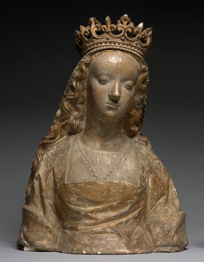 Buste kaldet Anne af Bretagne, ca. 1500 (sten) af French School