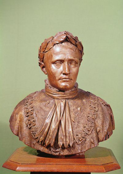 Buste af Napoleon I (1769-1821) (gips) af French School