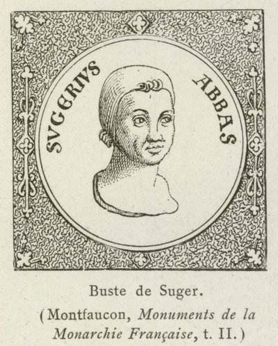 Buste de Suger (gravering) af French School