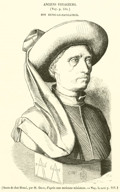 Bust de don Henri (gravering) af French School