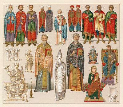 Byzantinsk kostume af French School