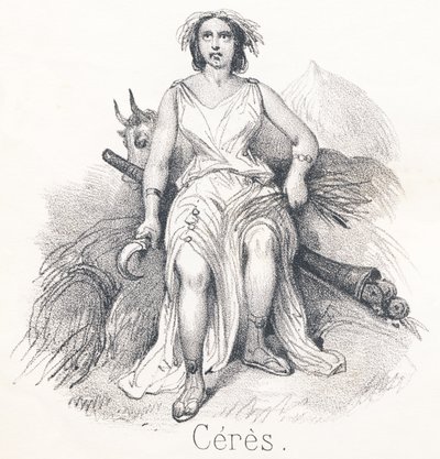 C Ceres: Datter af Saturn og Cybele Hun blev udnævnt til gudinde for jord eller landbrug af French School