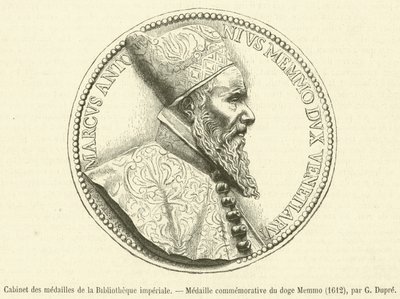Cabinet des medals de la Bibliotheque imperiale, Medaille commemorative du doge Memmo af French School
