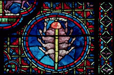 Kræft, fra Zodiac-vinduet, 1200-tallet af French School