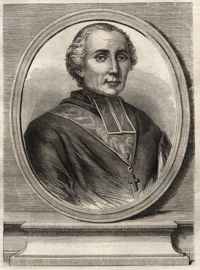 Kardinal Francois-Nicolas-Madeleine (Francois Nicolas Madeleine) Morlot 1795-1862 - Archeveque of Paris og Cardinal - af French School
