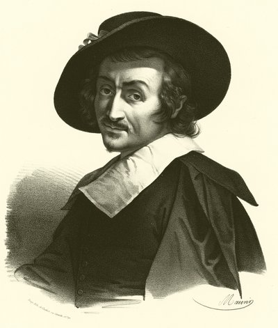 Carlo Dolci, portræt (gravering) af French School