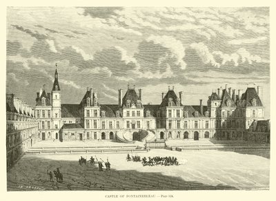 Slottet i Fontainebleau af French School