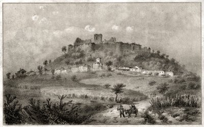Slottet i Preny. (gravering, ca. 1860) af French School