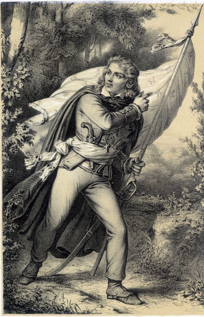 Cathelineau - in "Galerie historique de la Revolution francaise" von French School