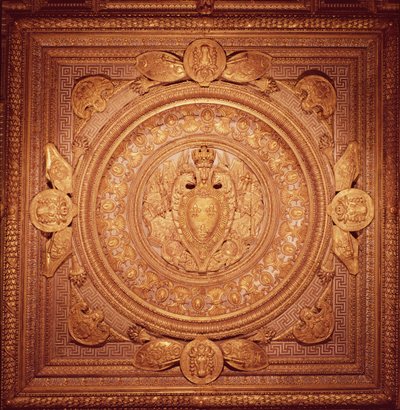 Loft fra soveværelset hos Henri II (1519-59) af French School