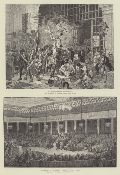 Hundredåret for den franske revolution (gravering) af French School