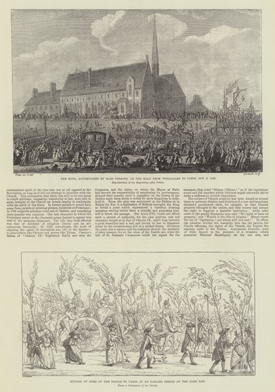 Hundredåret for den franske revolution (gravering) af French School