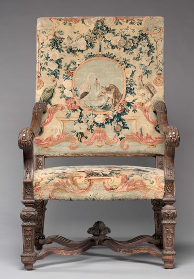 Stol, fabrikant Savonnerie Factory, før 1717 af French School