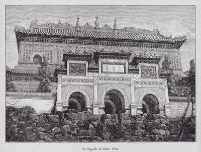 Sommerpaladsets kapel, Beijing, Kina af French School