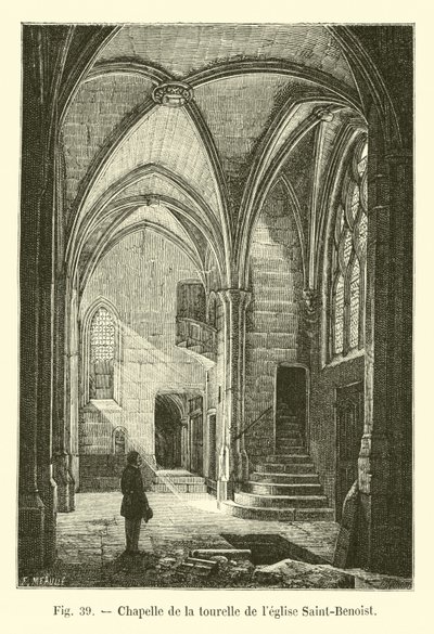 Kapel af tårnet i Saint-Benoist kirken af French School