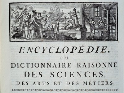 Kapitelleder for Encyclopedia of Diderot og Alembert af French School
