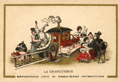 Charcuteri (chromolitho) af French School