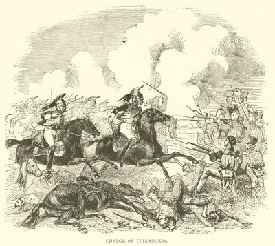 Charge of Cuirassiers (gravering) af French School