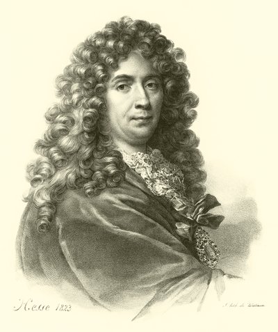 Charles Le Brun, portræt (gravering) af French School