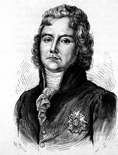 Charles Maurice de Talleyrand Périgord (1754-1838), fransk politiker - i "The History of France" af Henri Martin af French School