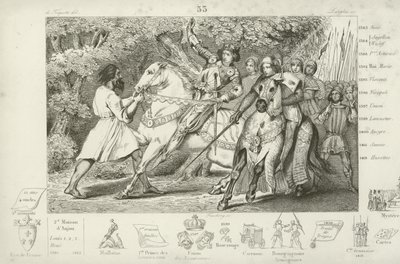 Charles VI of France is warned of an ambush in the forest near Angers, 1392  af French School