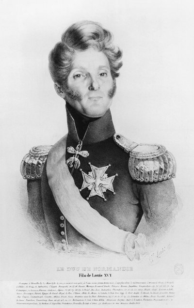 Charles de Bourbon, hertug af Normandiet, eller baron Richemont, prætenender til Frankrigs trone som kong Ludvig XVII, ca. 1831-35 af French School