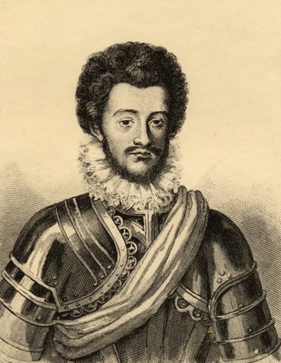 Charles de Guise (1554-1611) hertug af Mayenne (stik) af French School
