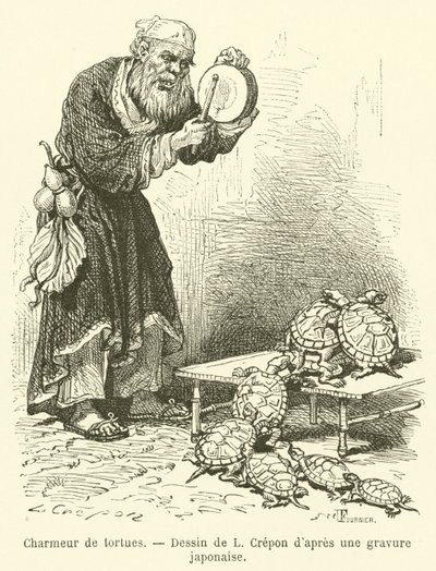 Turtle Charmer (gravering) af French School