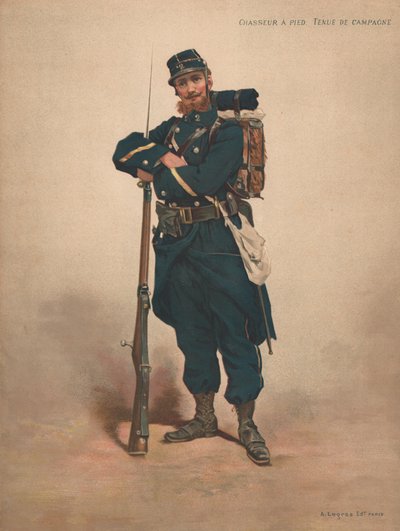 Jæger til fods, Kampagnekjole af French School