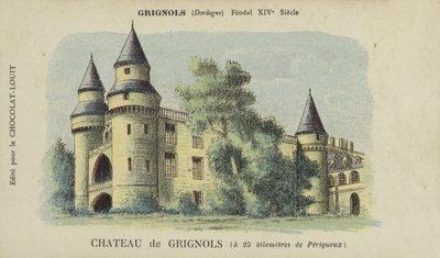 Chateau de Grignols, Grignols, Dordogne af French School