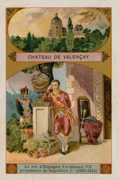 Slottet i Valencay af French School