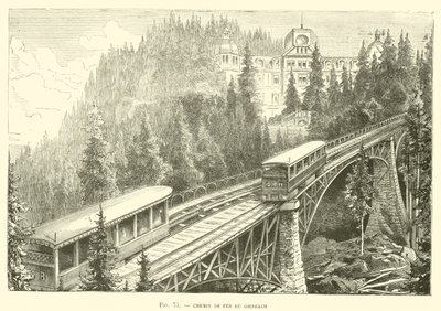 Giesbach Railway (gravering) af French School