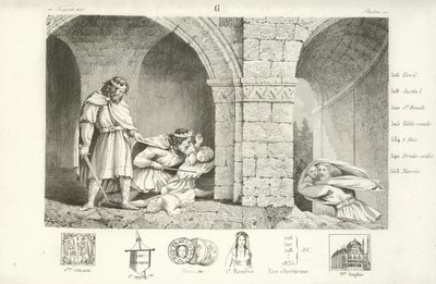 Childebert I, Frankish King of Paris  af French School