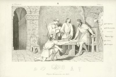 Childeric I, Merovingian King of the Salian Franks  af French School