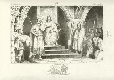 Chilperic II, King of the Franks  af French School