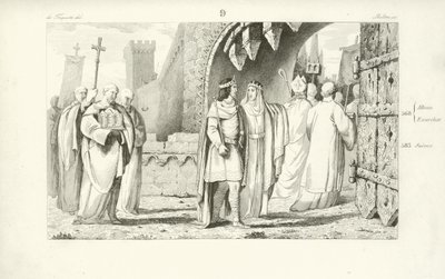 Chilperic I, Frankish King of Neustria  af French School