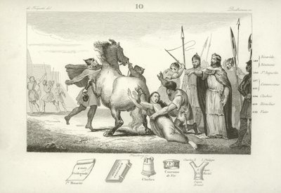 Chlothar II, King of the Franks  af French School