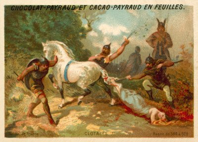 Chlothar II og henrettelsen af ​​Brunhilda af Austrasia, 613; af French School