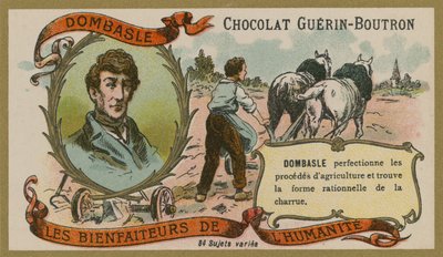 Chokolade Guerin-Boutron handelskort, Christophe Mathieu de Dombasle af French School