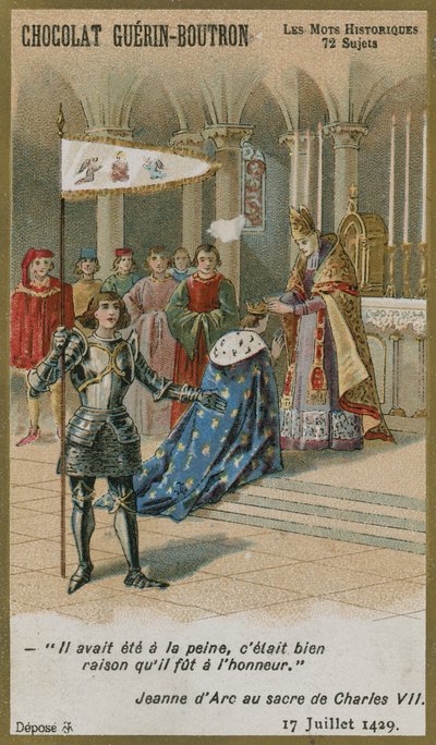 Chocolat Guerin-Boutron byttekort, Historic Words-serien af French School