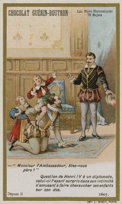 Chocolat Guerin-Boutron byttekort, Historic Words-serien af French School